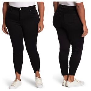 KUT From The Kloth Carlo Ankle Skinny Jeans Black Size 12